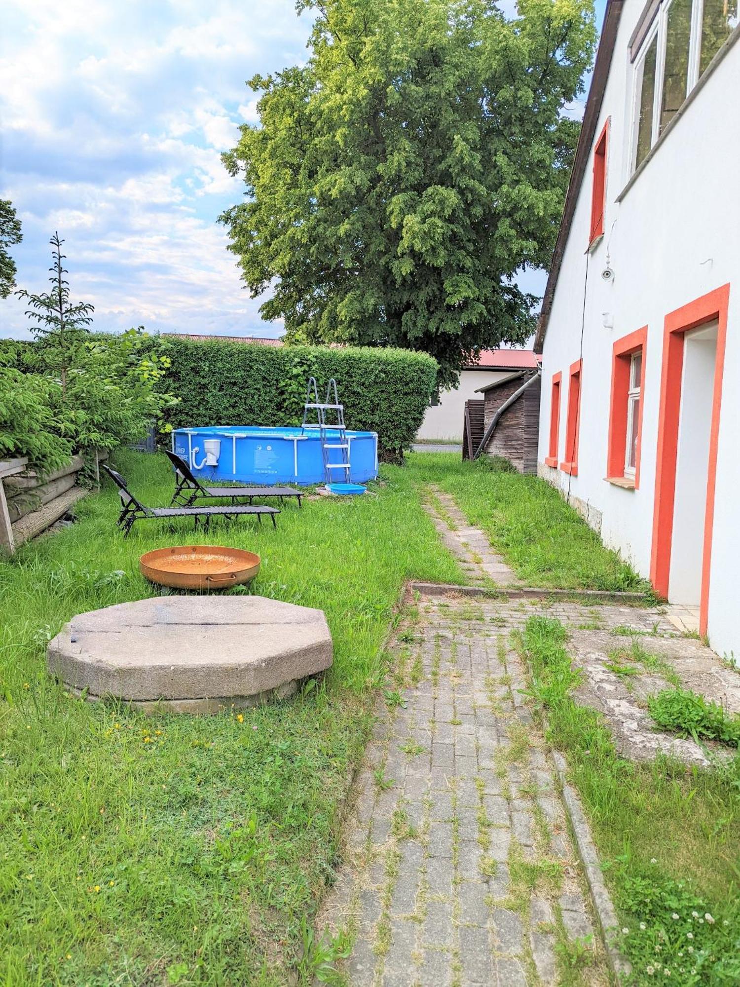 W5 - Urlaubsmagie - Wohnung Mit Grill, Terrasse & Pool Lichtenhain  Екстериор снимка